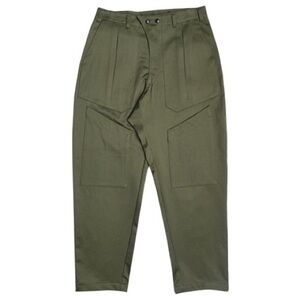 MONITALY OLIVE US 34 SUBMARINE PANTS - VANCLOTH SATEEN
